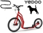 Preview: YEDOO MEZEQ Disc Dog-Scooter SPEZIAL rot