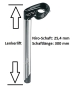 Preview: Vorbau Erhöhung Lenker 25,4mm 300mm für viele Yedoo Tretroller