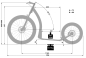 Preview: Crussis CROSS DOG Federgabel 6.2-2 metalblue mit Antenne und Leine