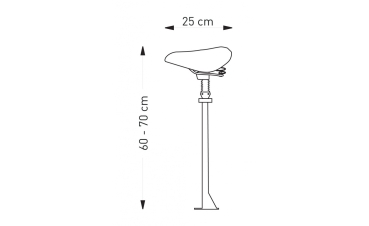 KOSTKA HILL FUN Tretroller REHA-Max2 mit SATTEL neon gelb