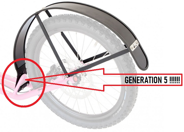 BeoRoller - Kostka Schutzblech 20Zoll Fender Shock 2010 hinten GENERATION 5