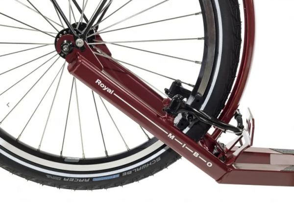 MIBO ROYAL Tretroller faltbar 20/20 RUBYRED
